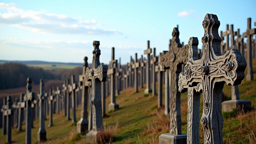 Hill of Crosses wooden crosses